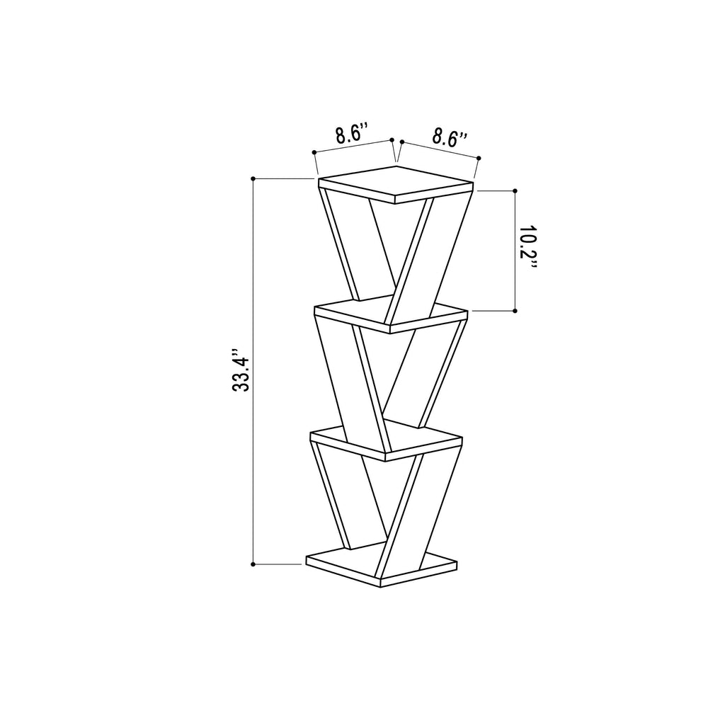 White Corner Wall Shelf U8223