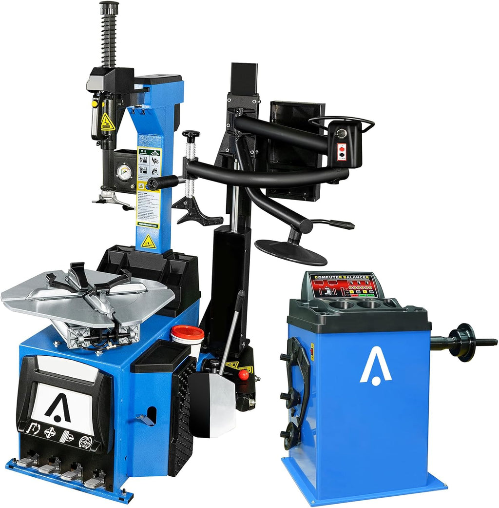 1.5HP Pneumatic Tilt-back Automatic Tire Machine & Balancer Combo N612