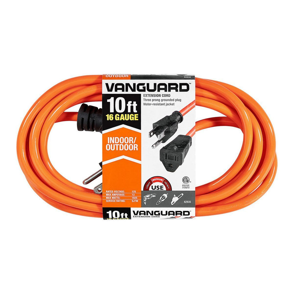 Orange 10 ft. Indoor/Outdoor Extension Cord L585086