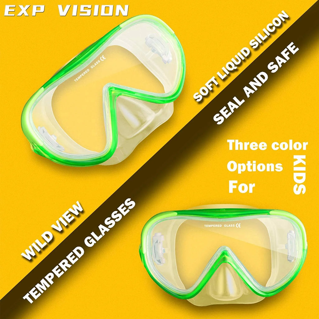 Kids Snorkel Swim Mask with Nose Cover I968