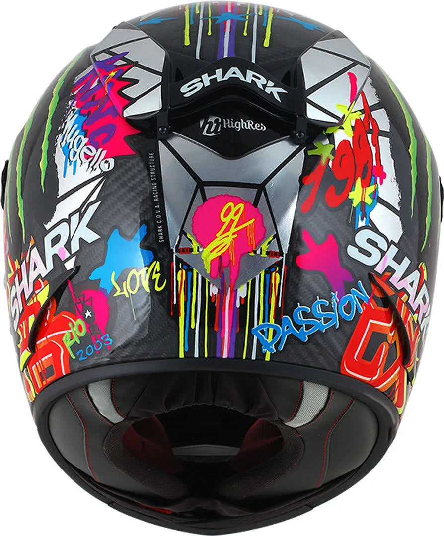 Carbon-chrome-green Helmet J82419