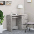 Concrete Gray Chipboard Desk J91722