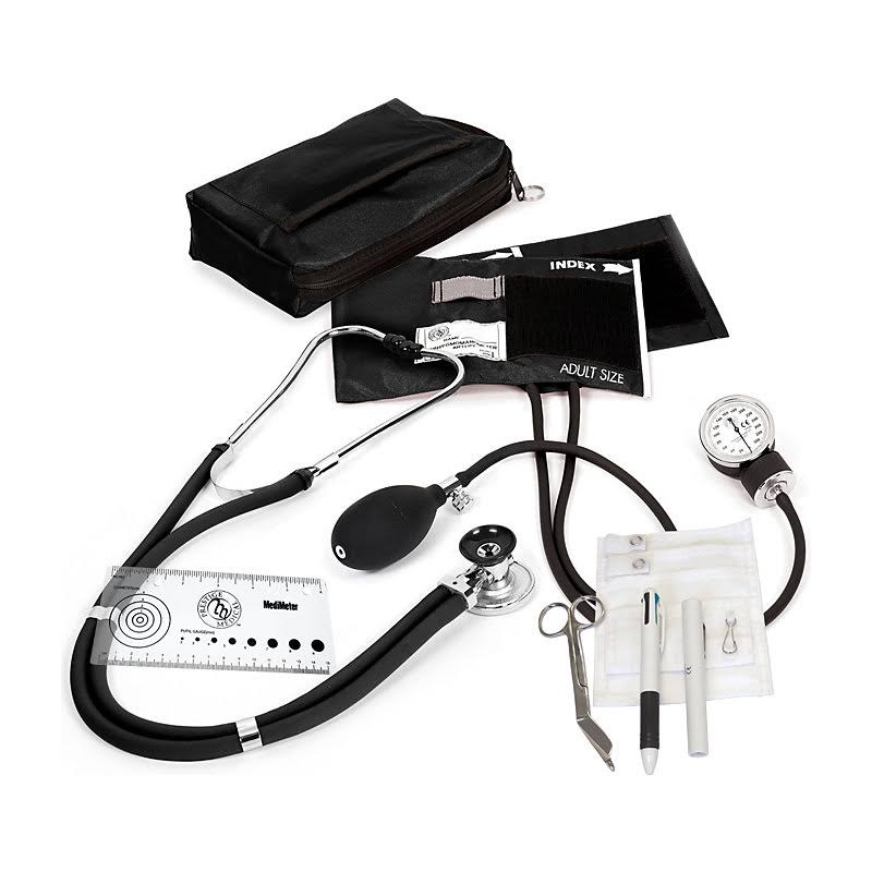 Black Aneroid Sphygmomanometer Nurse Kit A763751