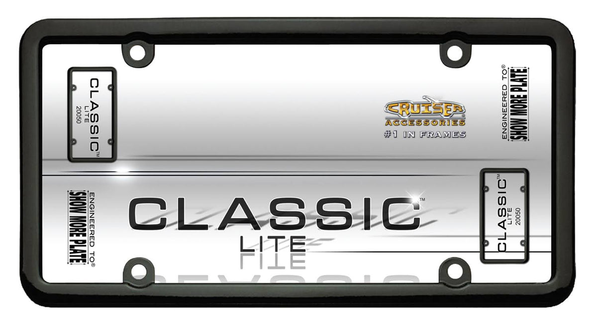 Classic Lite License Plate Frame Black K4401