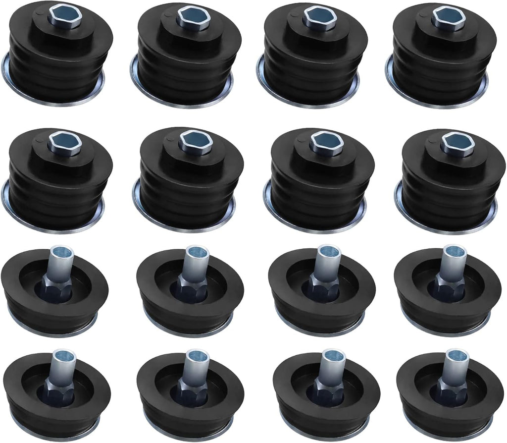 Black Polyurethane Body Mount Bushing Kit for Ford F250 F350 Super Duty 2008-2016 E8606