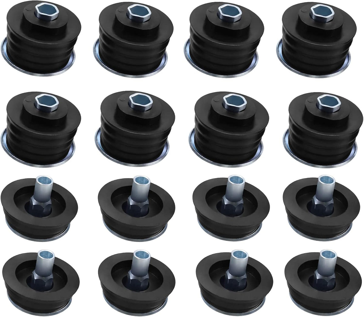 Black Polyurethane Body Mount Bushing Kit for Ford F250 F350 Super Duty 2008-2016 E8606