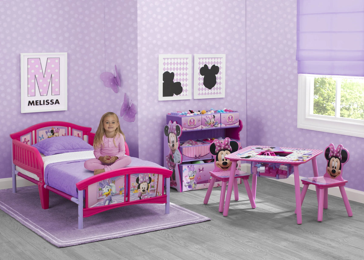Pink Plastic Toddler Bed I551205