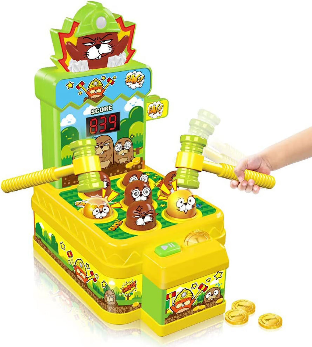 Mini Electronic Whack Game with 2 Hammers Q22955