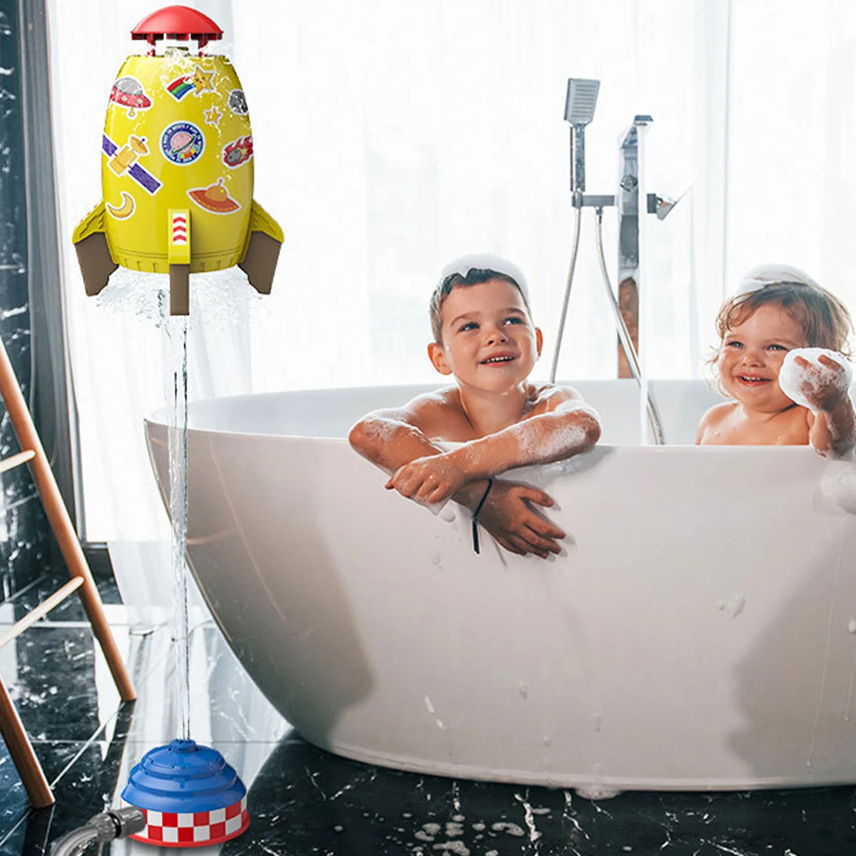 Rocket Launcher Water Pressure Sprinkler Toy for Kids E19984