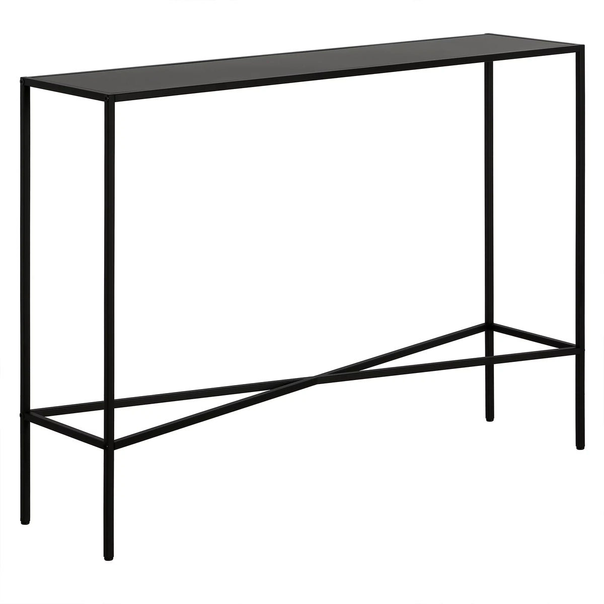 42" Wide Rectangular Console Table with Metal Top W45762