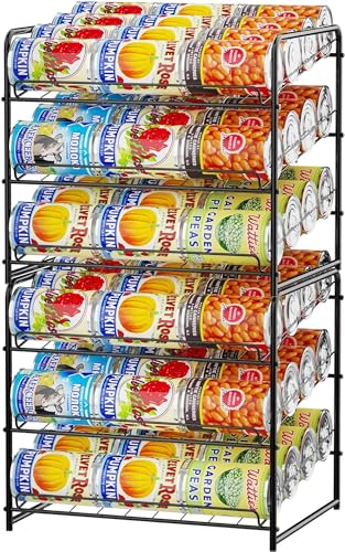 Black Stackable Can Rack Organizer L620848