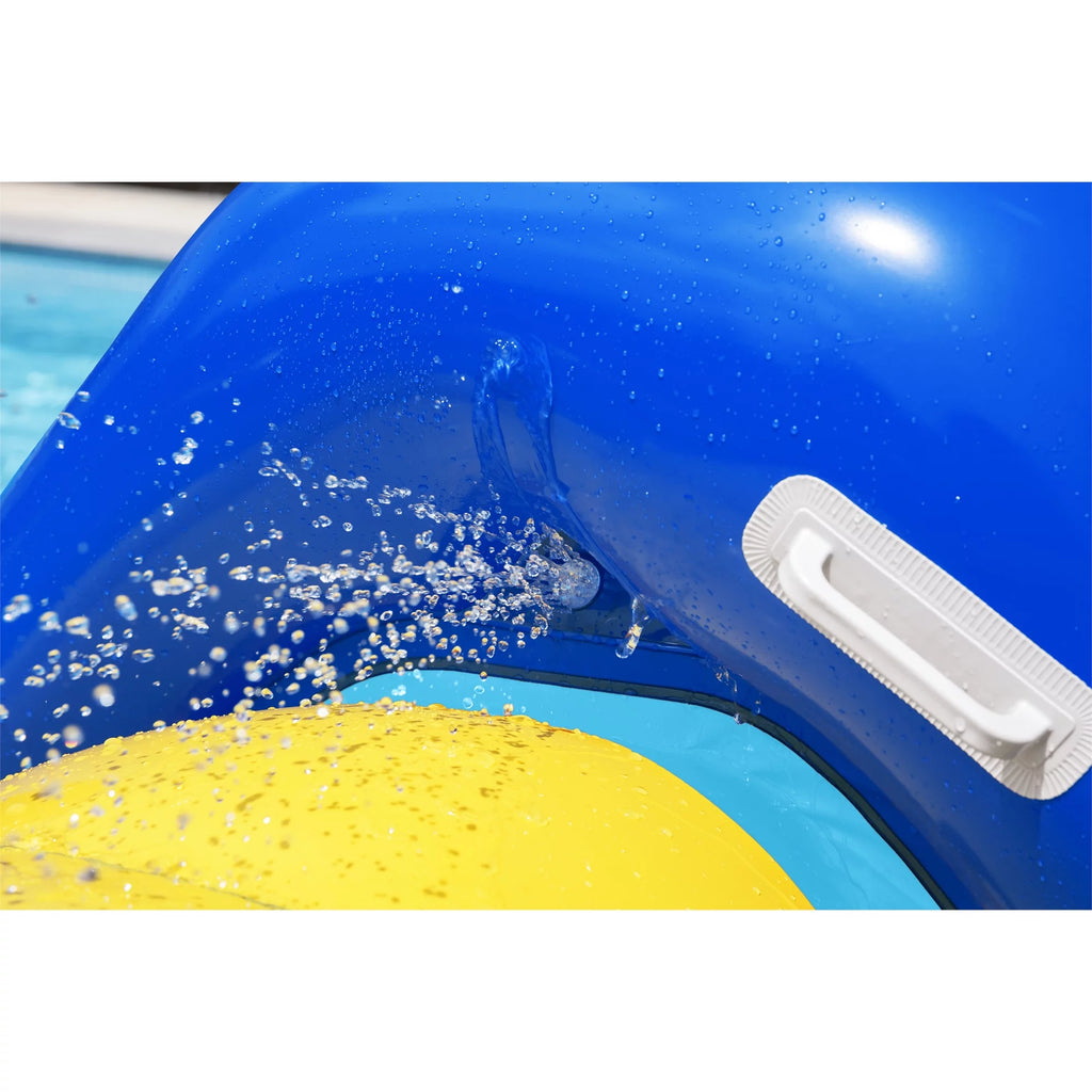 Giant Inflatable Pool Water Slide with Built-In Sprinkler J770