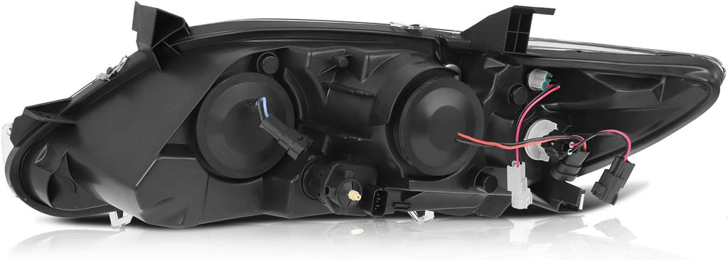 Headlight Assembly Pair for Toyota Camry 2010-2011 Black Housing Clear Lens E584055