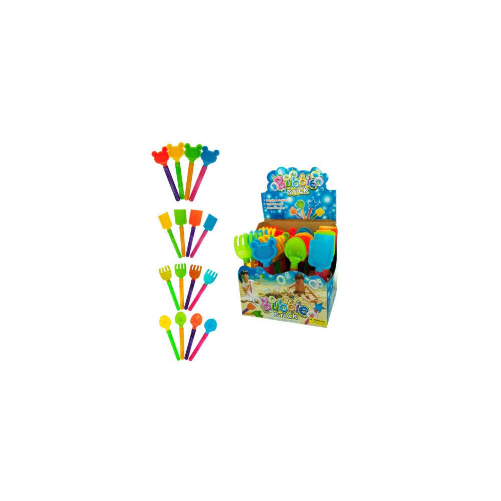 96 Piece Sand Toy Bubble Stick Counter Top Display H3286
