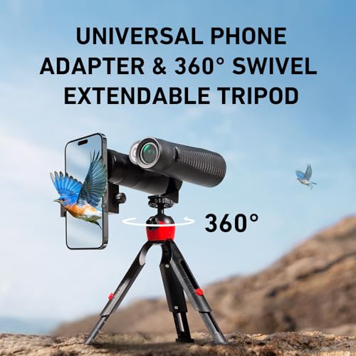 10x42 HD Binoculars with Phone Adapter and Tripod D1135
