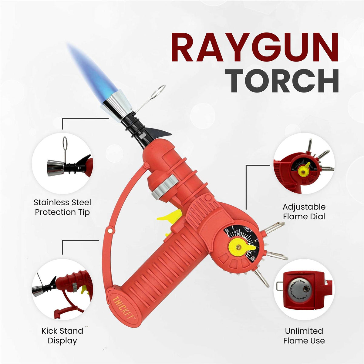 Adjustable Flame Torch Lighter with Safety Lock N886281