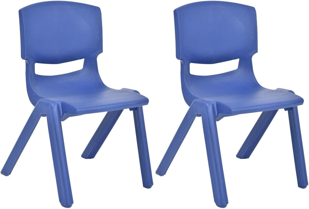 Stackable Plastic Kids Learning Chairs, Yellow, 2-Pack E668