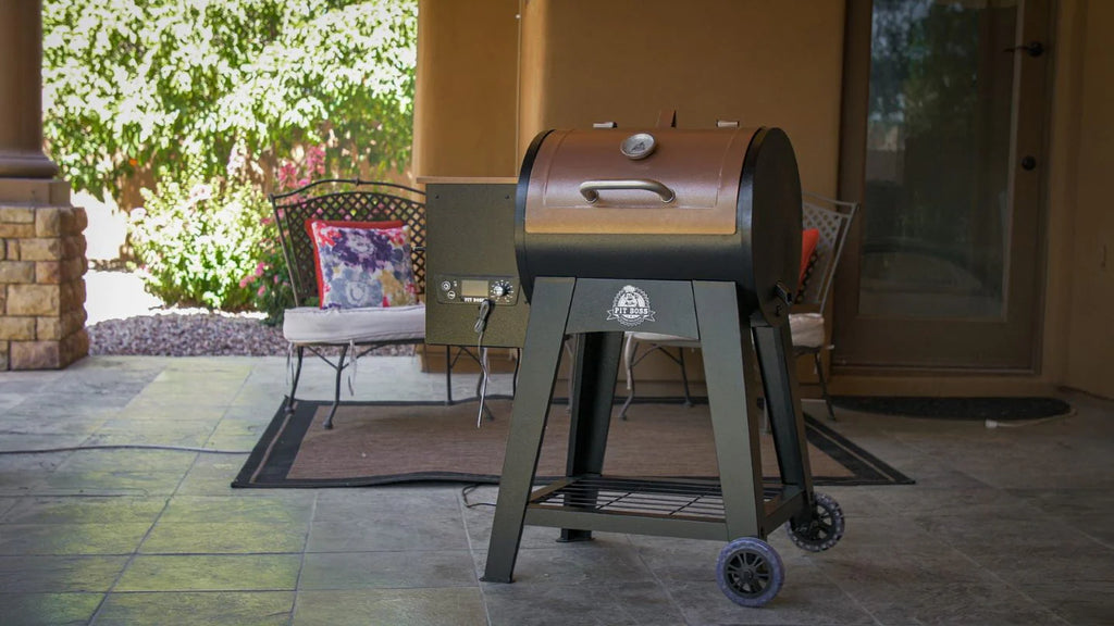 540 Sq. In. Wood Pellet Grill with Flame Broiler and Meat Probe E477