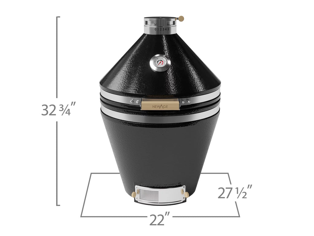 Black Kamado Grill I3336
