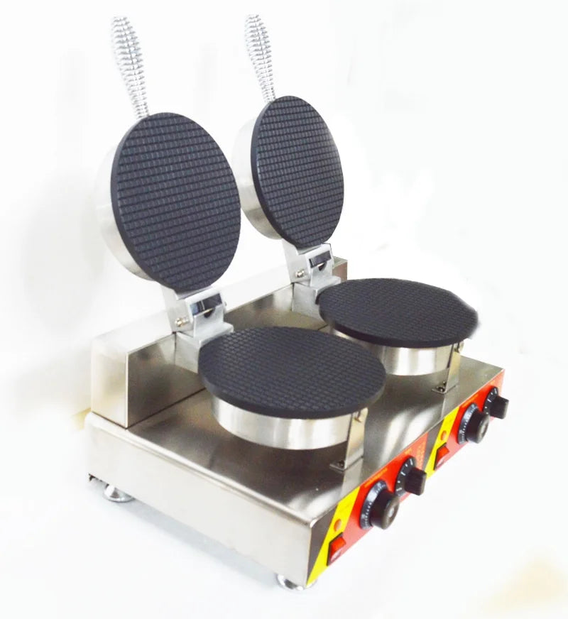 Electric Ice Cream Cone Maker Machine Double Station Baker B4209