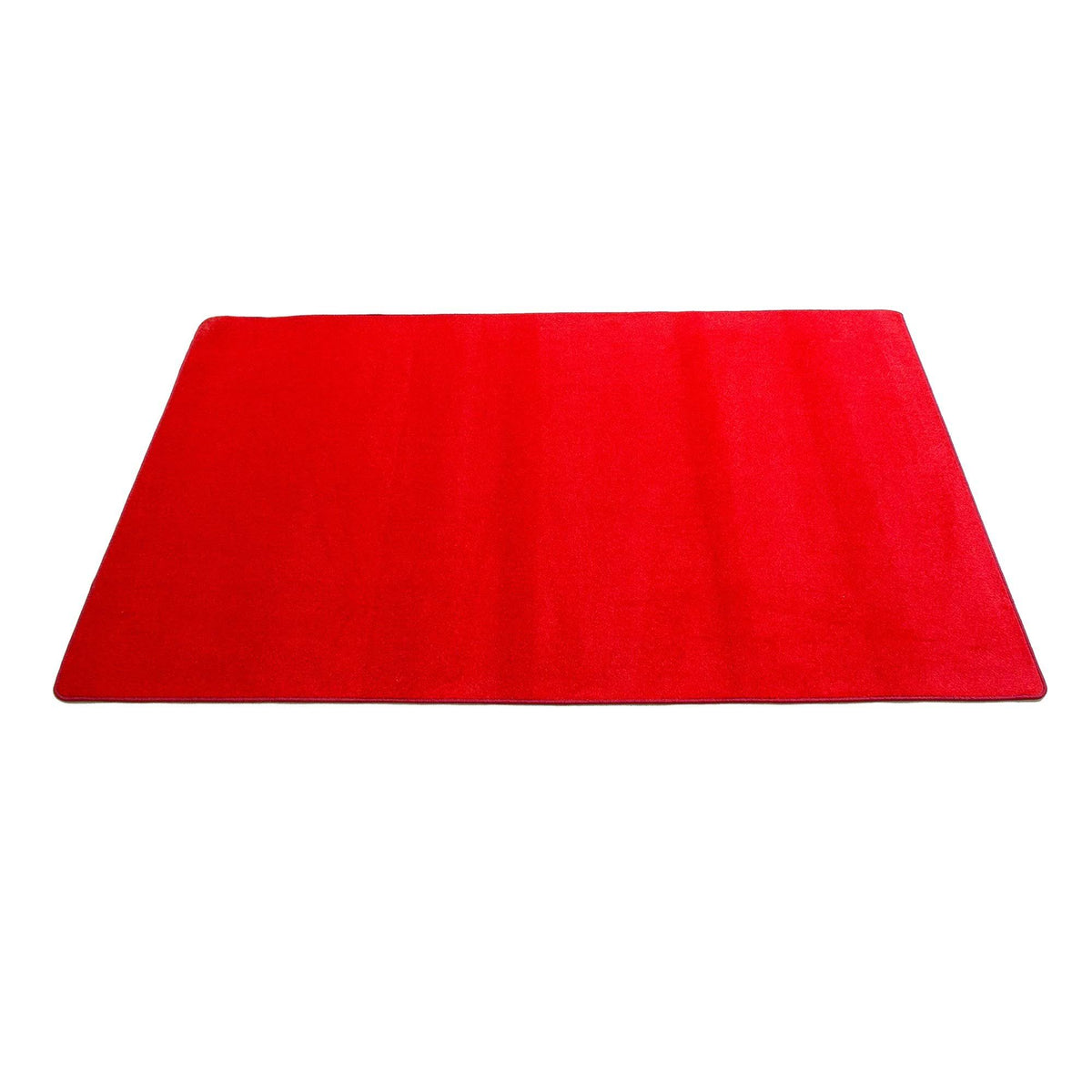 Solid Red Rectangle Carpet O517207