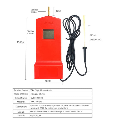 15kv Digital Fence Tester Electric Fence Indicator P817
