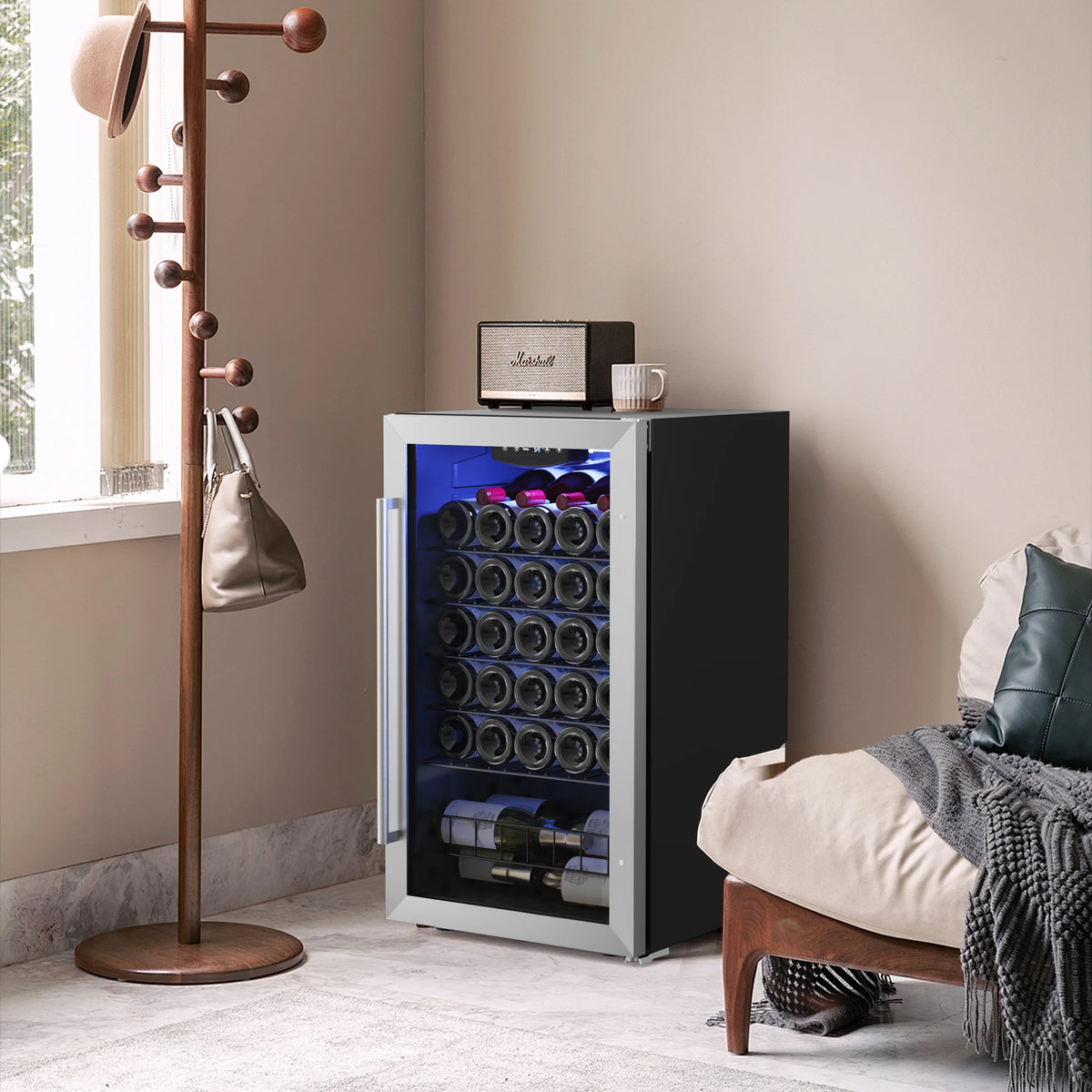32 Bottle Wine Refrigerator Cooler S7537