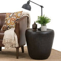 Antique Rustic Bronze Metal End Table G5313