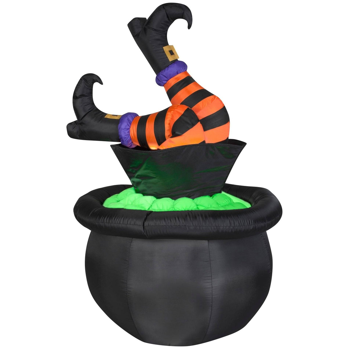 Animated Witch Legs in Cauldron K581816