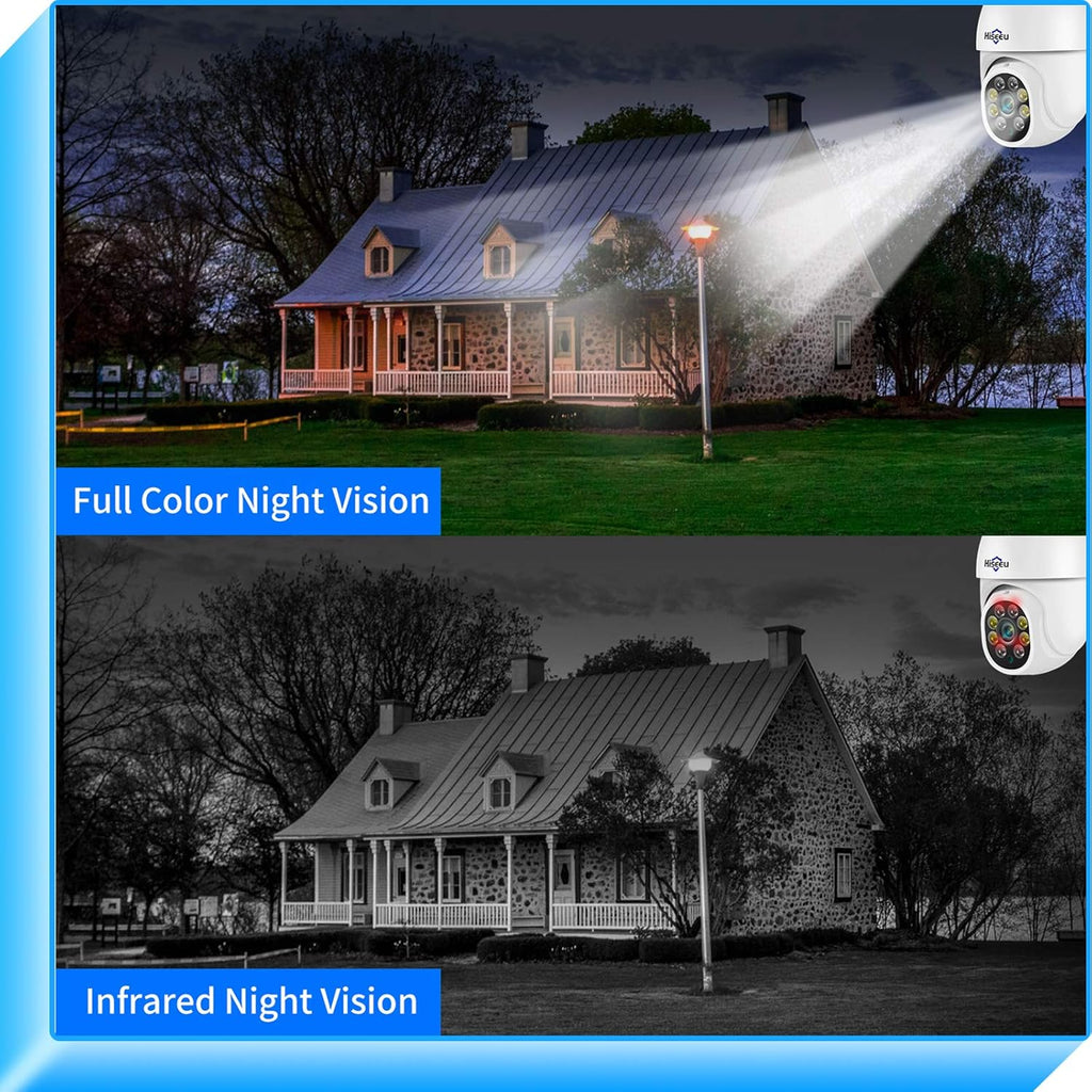 2.4G WiFi 3 Megapixels Pan/Tilt/Zoom Wireless Security Camera with Floodlights Z900