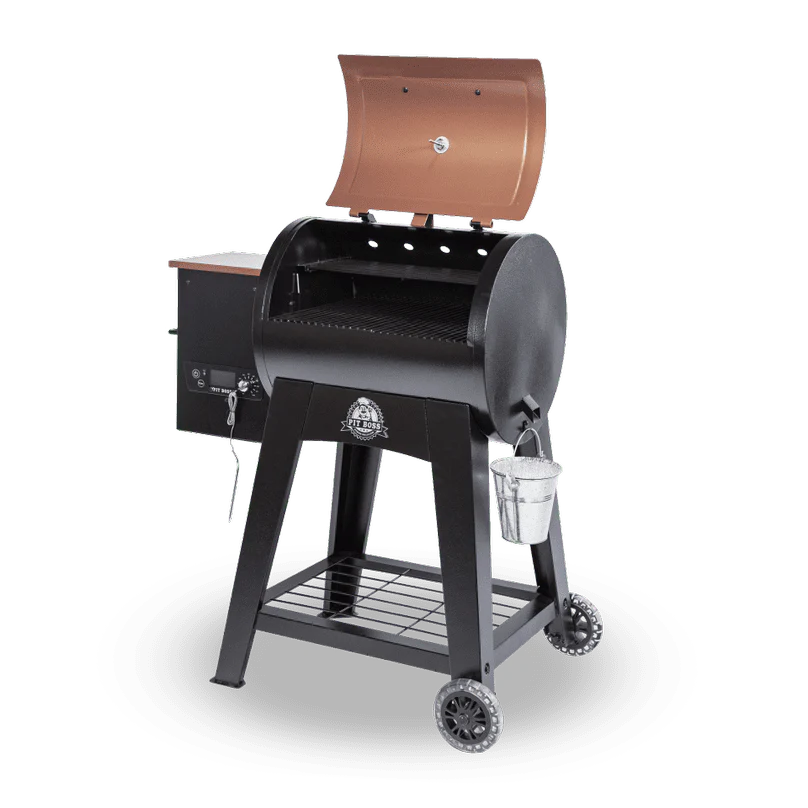 540 Sq. In. Wood Pellet Grill with Flame Broiler and Meat Probe E477