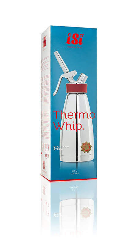 1-Pint Polished Stainless Steel Cream Whipper F90512