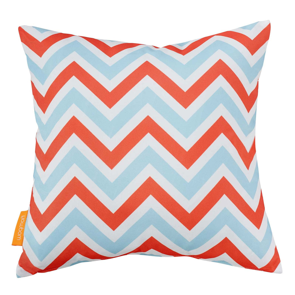Outdoor Patio Garden Furniture Pillow Throw, Set of Two, Fabric, Multi Colorful P97174
