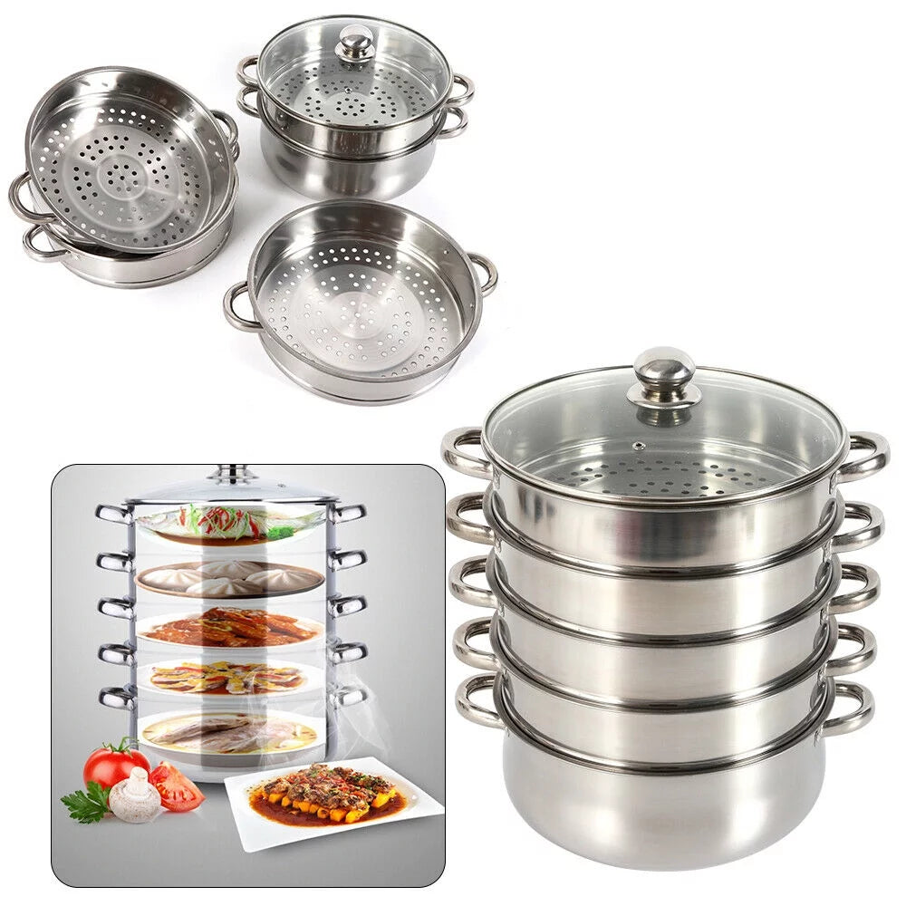 5-tier Stainless Steel Steamer U37295