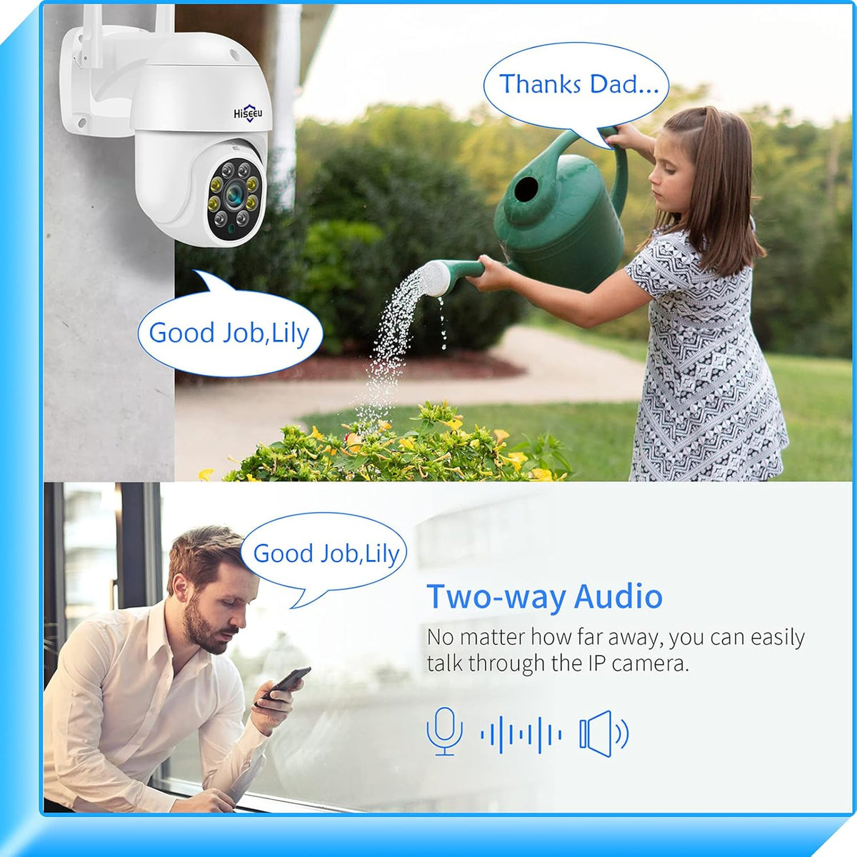2.4G WiFi 3 Megapixels Pan/Tilt/Zoom Wireless Security Camera with Floodlights Z900