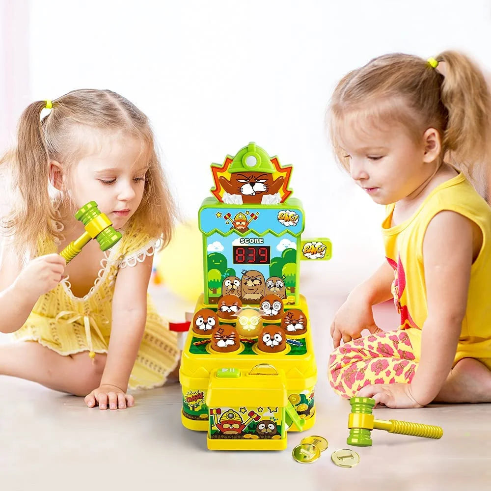 Mini Electronic Whack Game with 2 Hammers Q22955