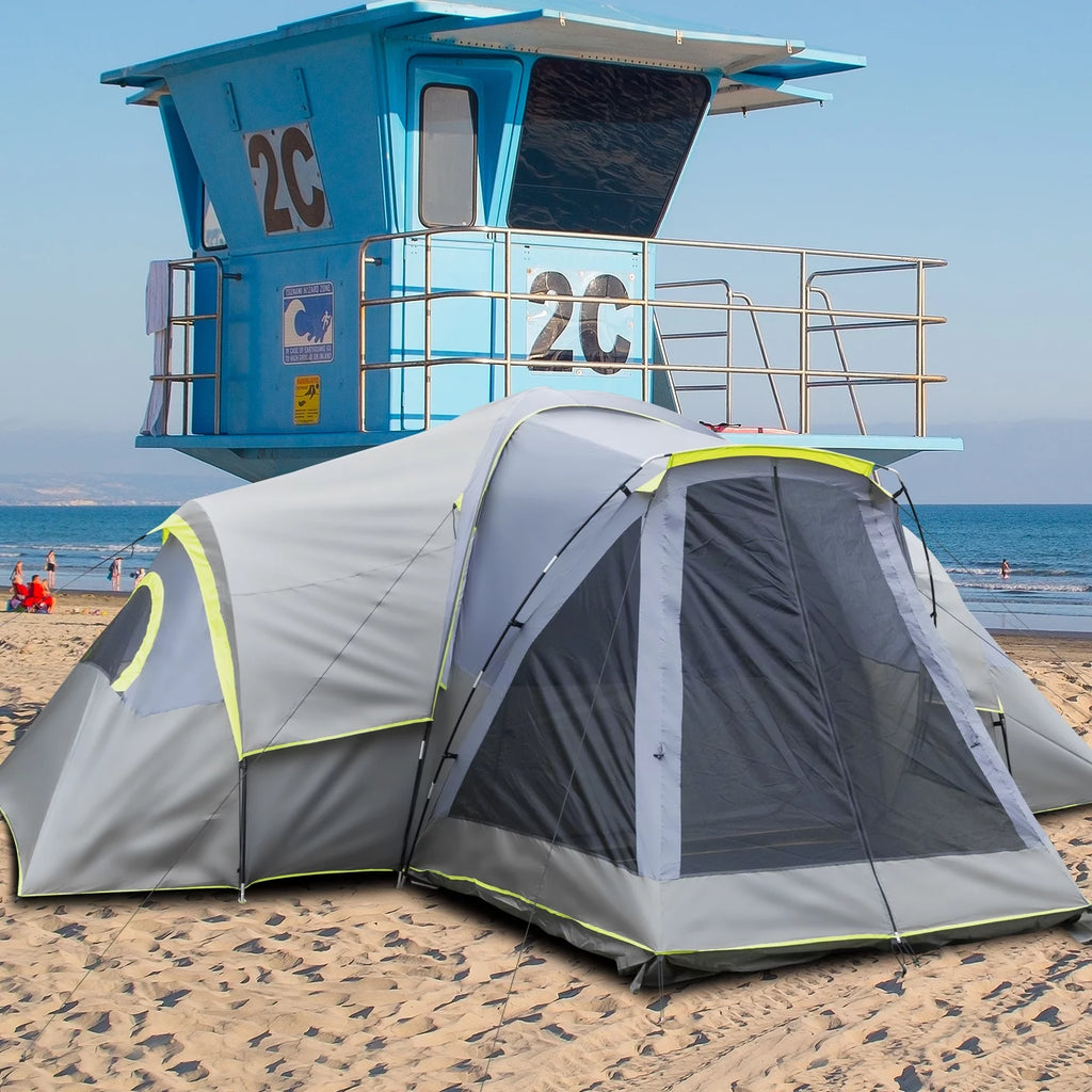 Camping Tent 14 Person 2 Rooms with Carry Bag J680248