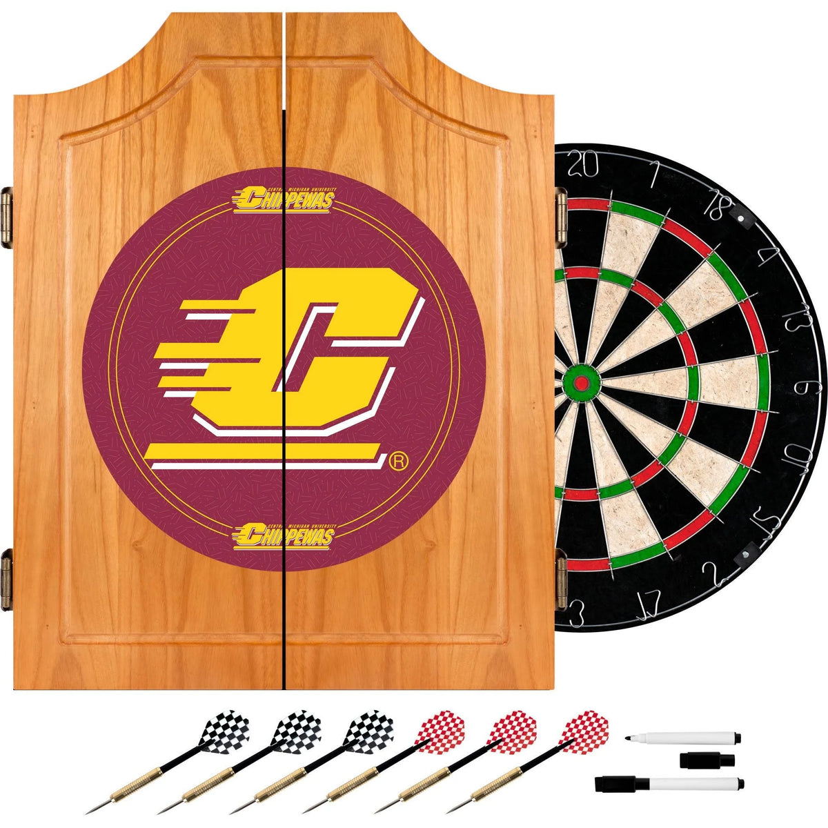Wood Dart Cabinet Set N971