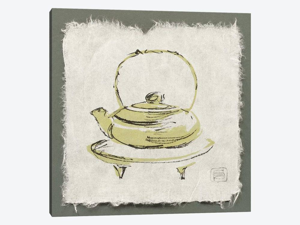 Green Teapot Canvas Art Picture S8440