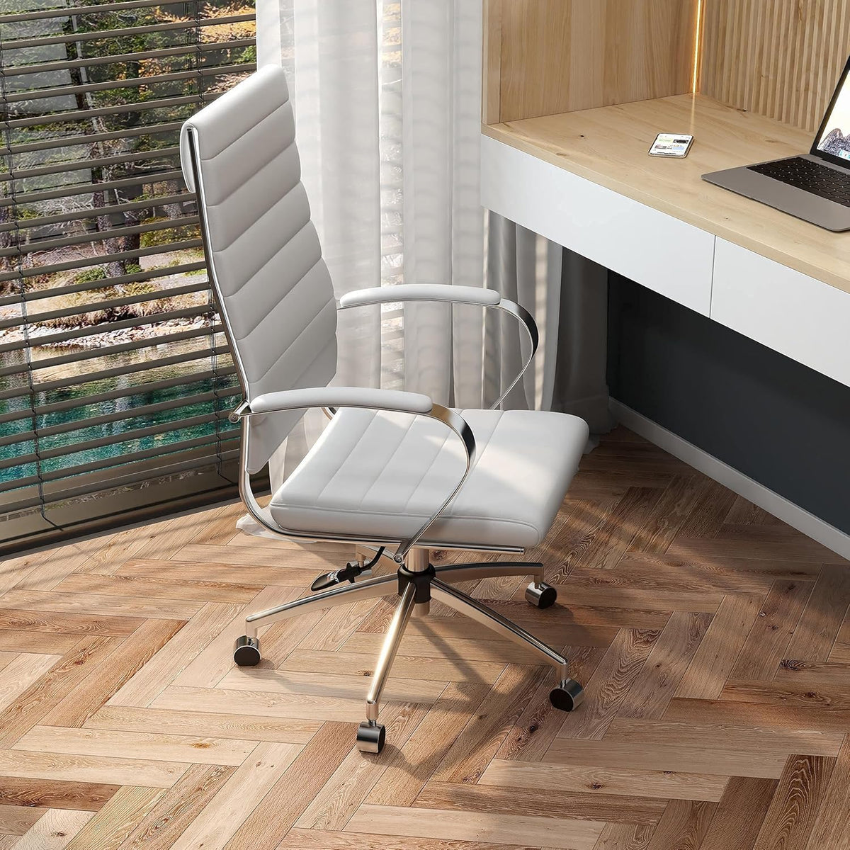 Gold High Back Ergonomic Office Chair with Lumbar Support F613037