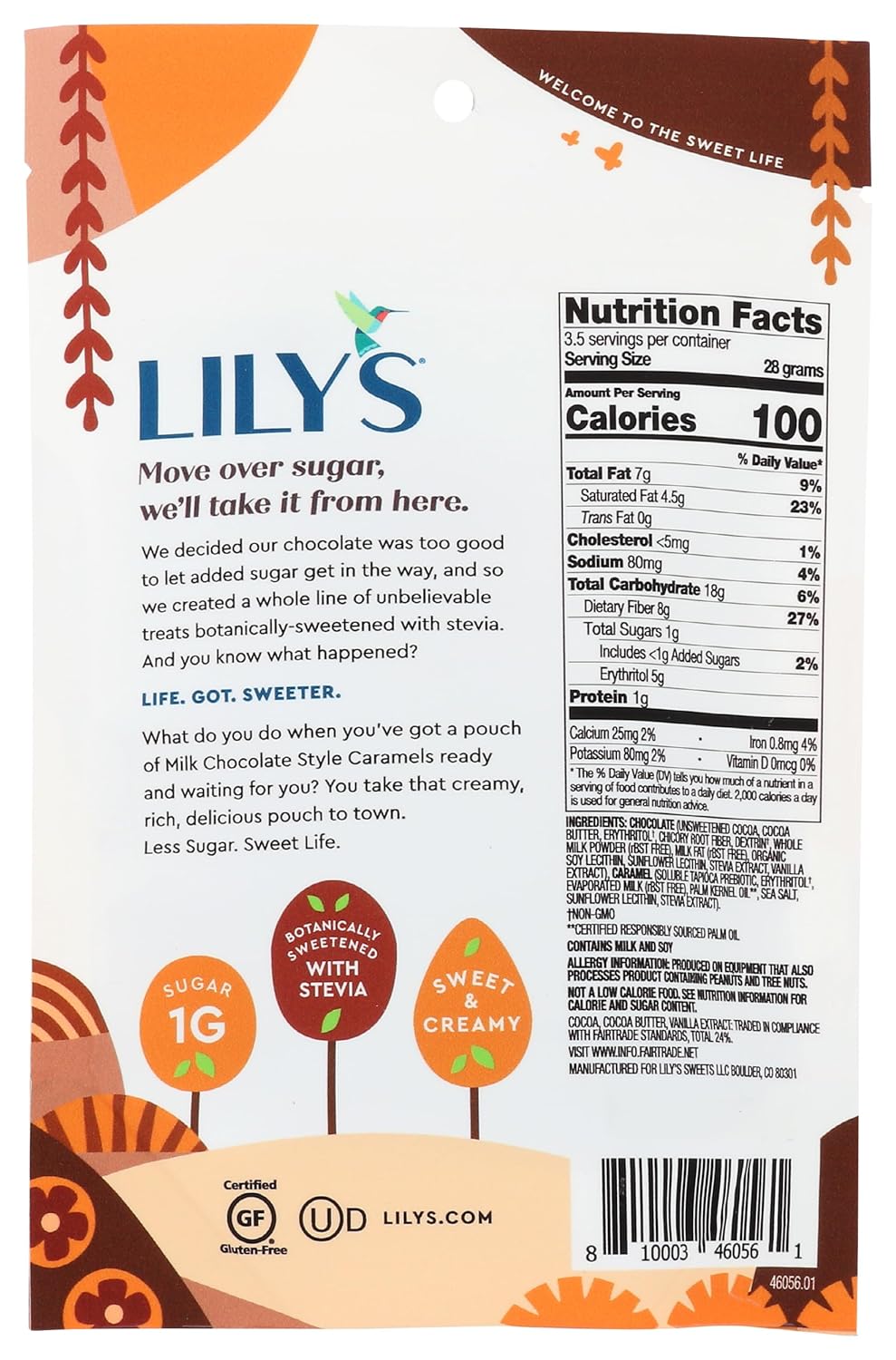 3.5 oz Milk Chocolate Covered Caramels U92398