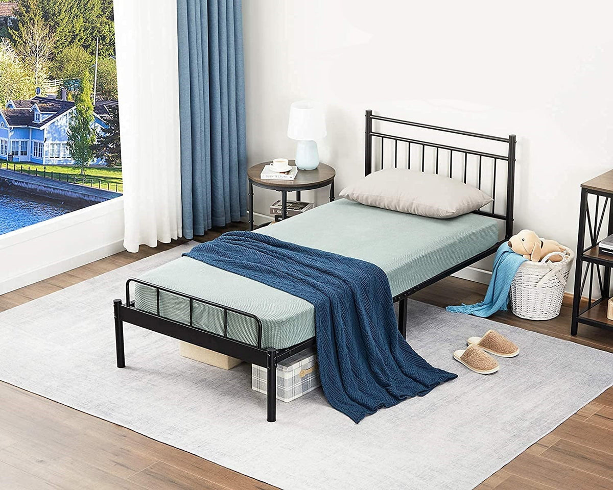 Black Twin Bed Storage Frame S806710
