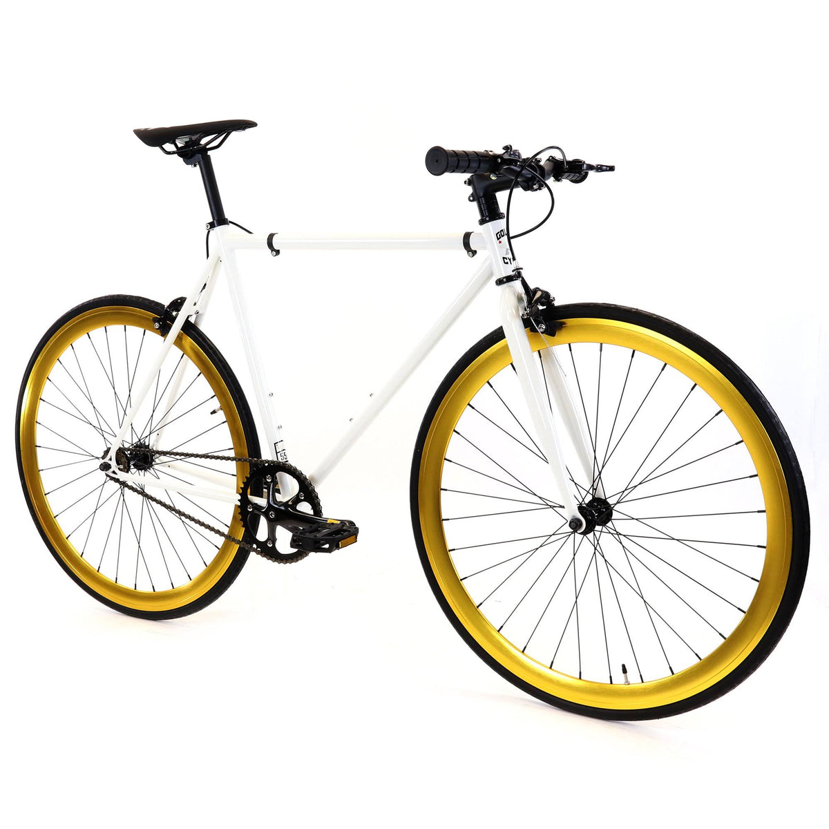 White Single Speed Fixie Bike I882