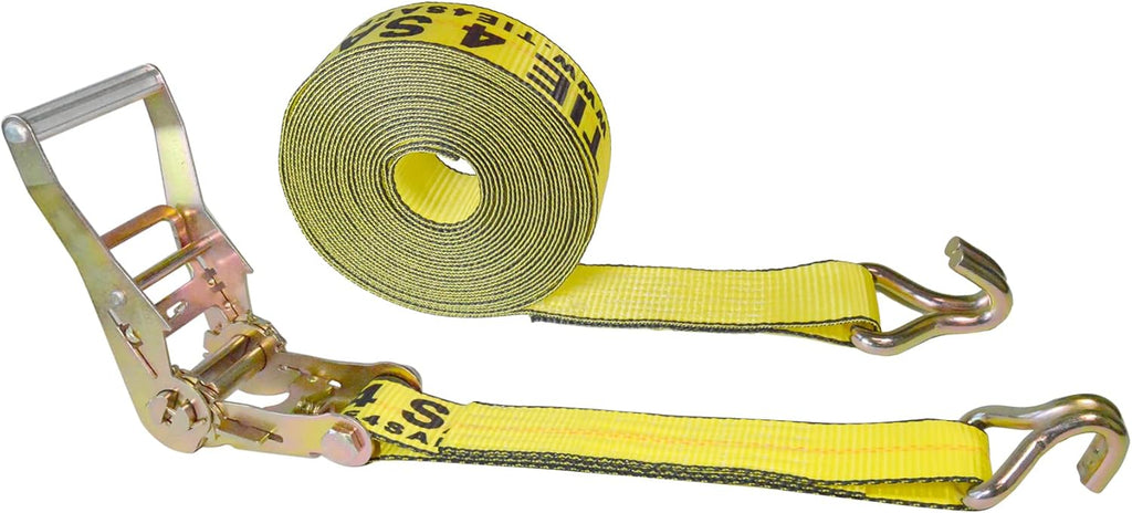 2” x 30’ Double Wire J Hook Ratchet Straps 8 Pack U703