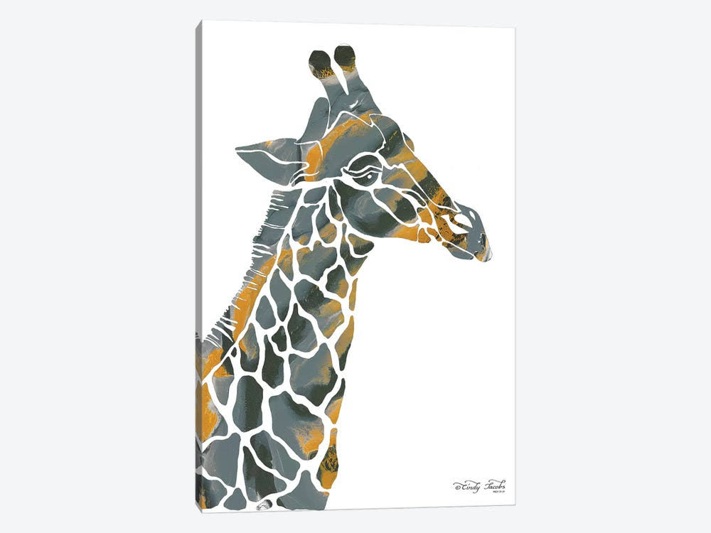 Bright Giraffe I Print on Canvas Art P748