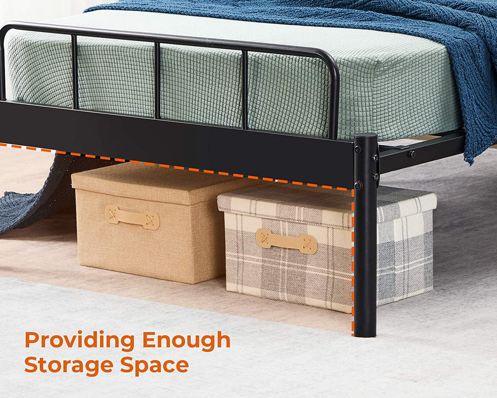 Black Twin Bed Storage Frame S806710