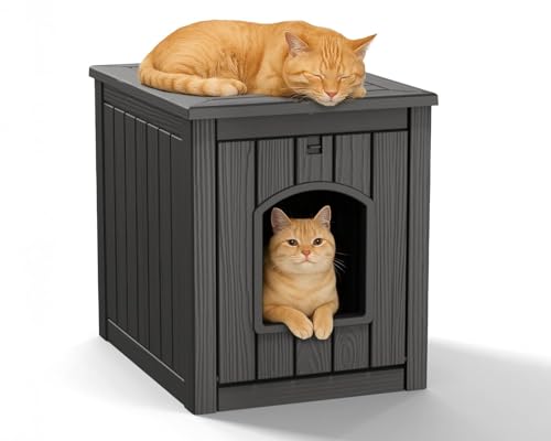 Weatherproof Resin Cat House G473726