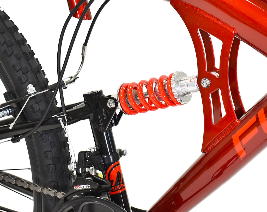 Red Dual Suspension Mountain Bike K5472