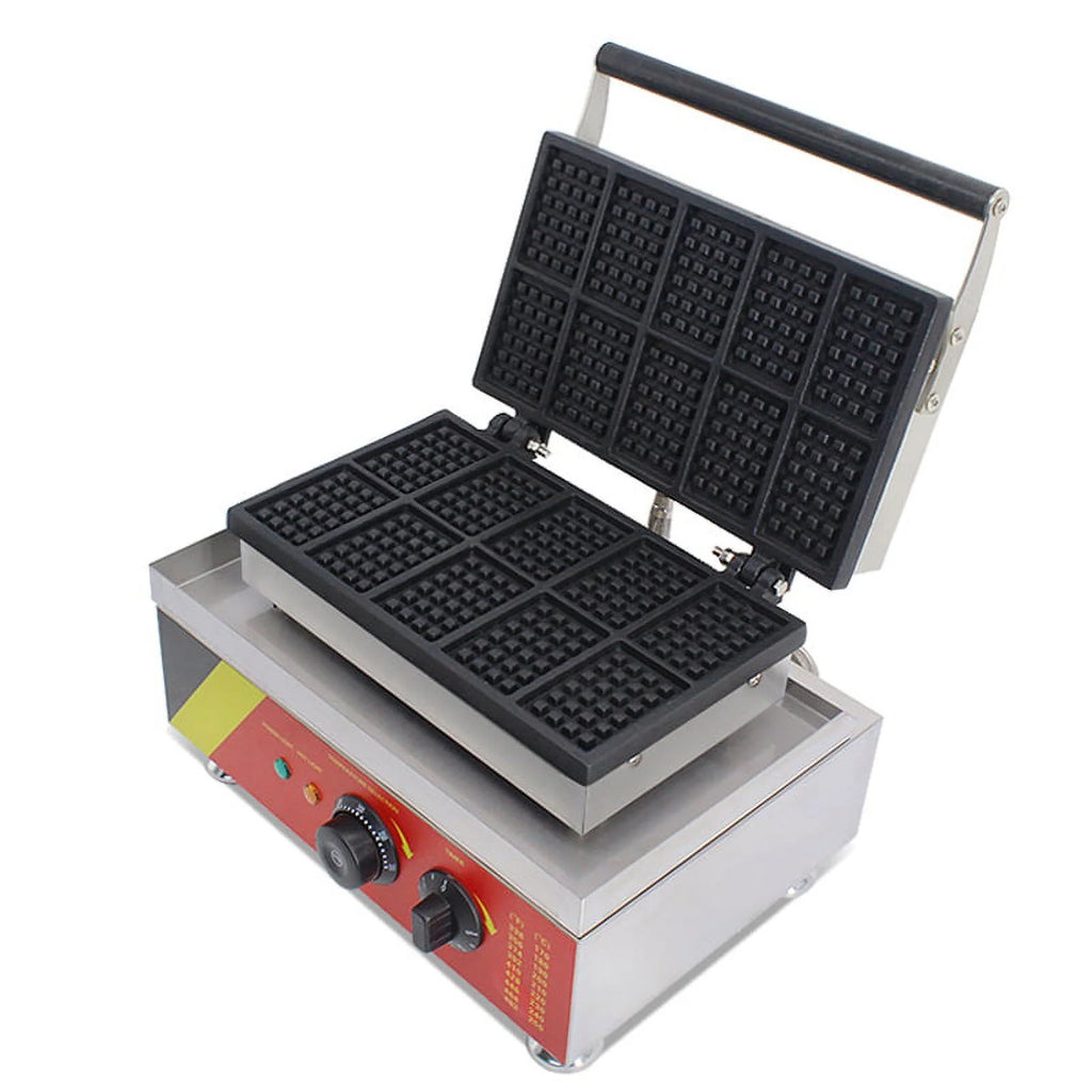 Commercial Nonstick Mini Square Belgian Waffle Maker 110V Y8793