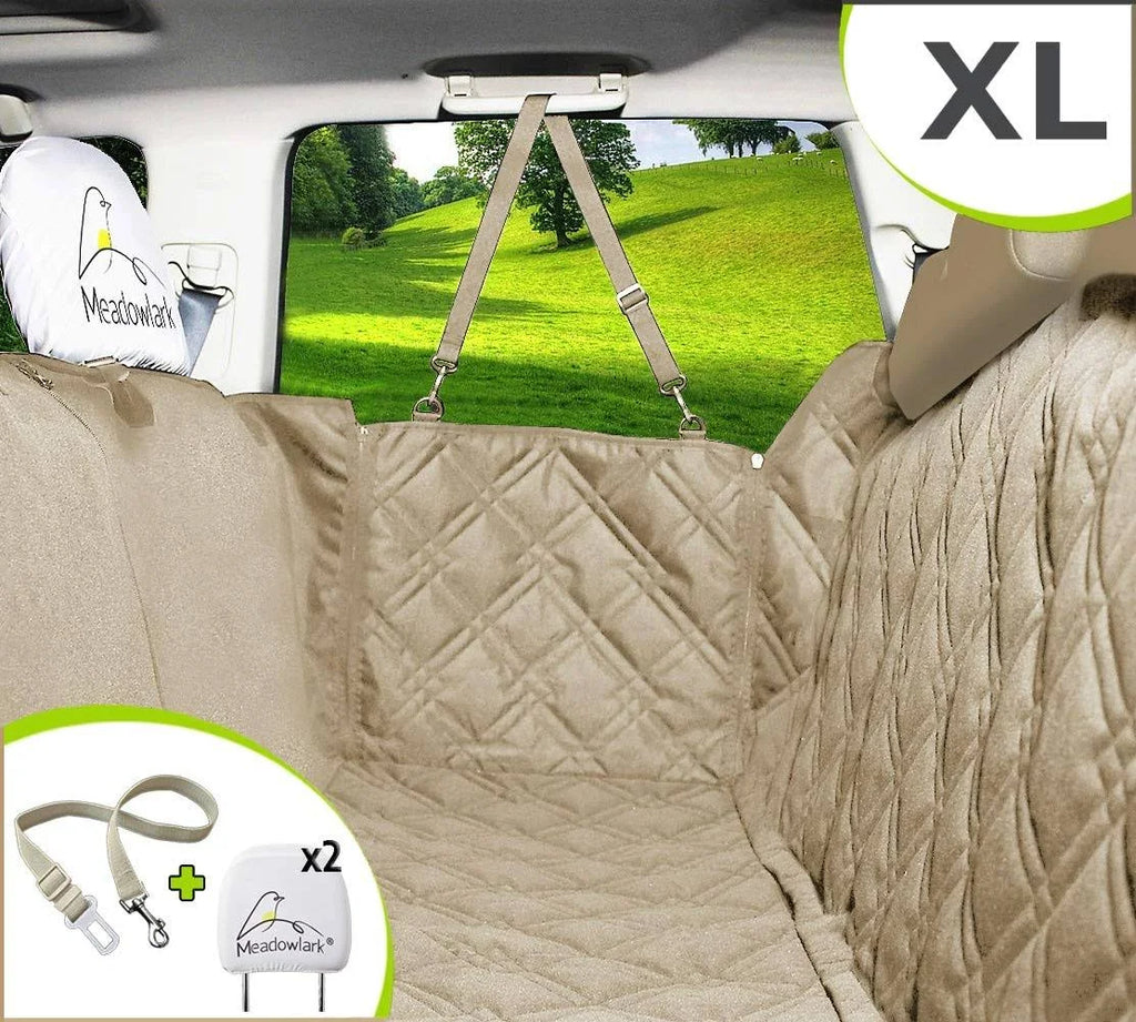 Beige XL Dog Seat Cover D50740